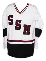 Any Name Number Shattuck-St Mary's Sabres Men Hockey Jersey White Any Size image 1
