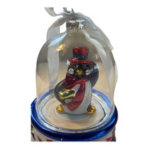 Mr. Christmas Penguin Ornament Musical Snow Globe Spinning Holiday Wind up - $19.64