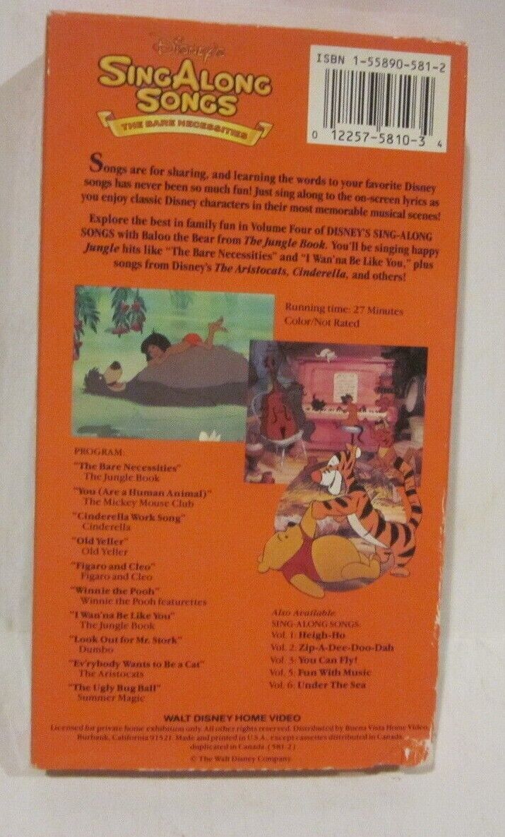 Sing Along Songs: The Jungle Book -- The Bare Necessities
