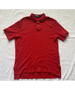 Polo By Ralph Lauren Shirt Mens Large Red 100% Cotton, Blue Pony Logo - $16.82