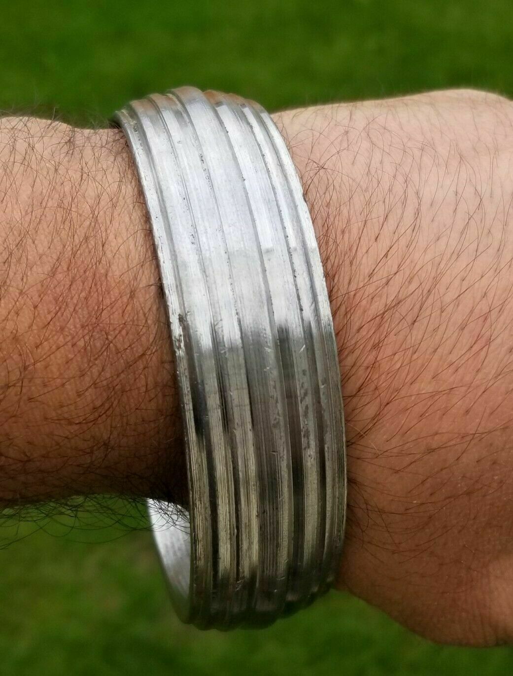 Stainless steel smooth punjabi sikh singh kaur khalsa kara kada bracelet  gift v3