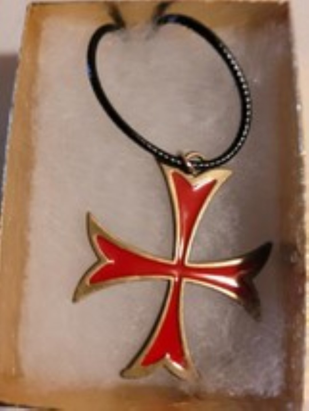 Templar knight large cross necklace  large 