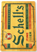 Schell’s Beer 8' x 11" Distressed Metal Tin Sign C769 - $9.99