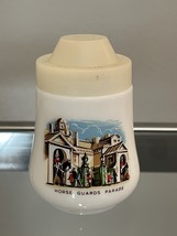 Pair of Vintage London Milk Glass Salt and Pepper Shakers image 3