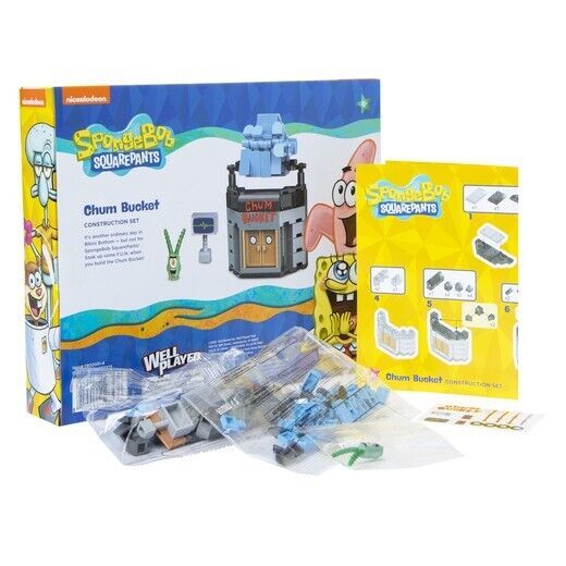 Spongebob Squarepants HUGE CONSTRUCTION 2 SET BUNDLE Krusty Krab Chum