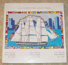 Constitution Frigate in Battle and Peace Two Sided Puzzle Sealed 1000 Piece - $29.69