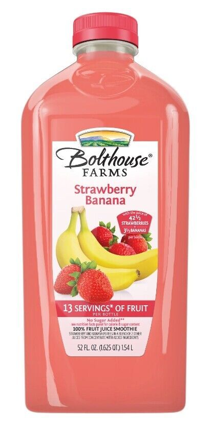 Simply Smoothies Strawberry Banana Juice 100 Bottle, 32 Fl Oz