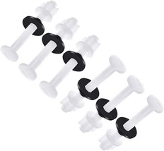 6 Pack Plastic Toilet Seat Hinge Bolts And Nuts Washers For Top Mount To... - $26.99