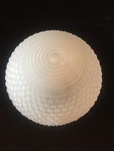 Vintage Art Deco frosted glass hobnail ceiling bulb fixture cover image 2