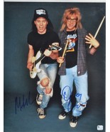 WAYNE'S WORLD CAST SIGNED PHOTO X2 - MIKE MYERS, DANA CARVEY 11"x 14"  w/COA - $289.00