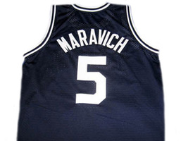 Pete Maravich Daniel High School Men Custom Basketball Jersey Navy Blue Any Size image 2