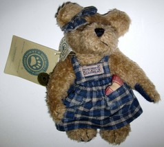 Vintage Boyds Bears Clementine 7" with Tags & Hang Tags Blue Plaid Jumper - $17.82