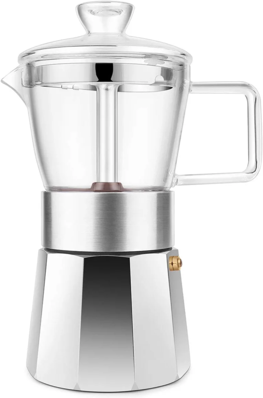 Espresso Stove Top Coffee Maker - Continental Moka Percolator Pot - 2, 6,  9, 12