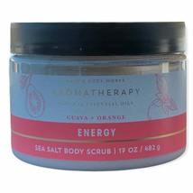 Bath & Body Works Aromatherapy Energy Guava Orange Sea Salt Body Scrub 17 oz Tub - $23.76