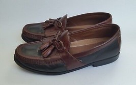 Johnston & Murphy Mens Shoes Loafers Slip On Tassel Black Brown Size 9 M - $39.55