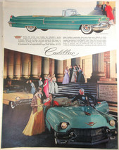 Vintage Print Ad 1956 Green Cadillac Convertible Boston Art Museum General Motor - $29.65