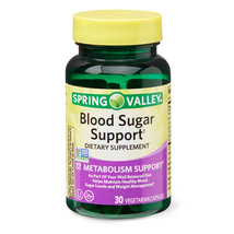Spring Valley Blood Sugar Support Vegetarian Capsules 30 Count (ExP 12/2023) - $19.75