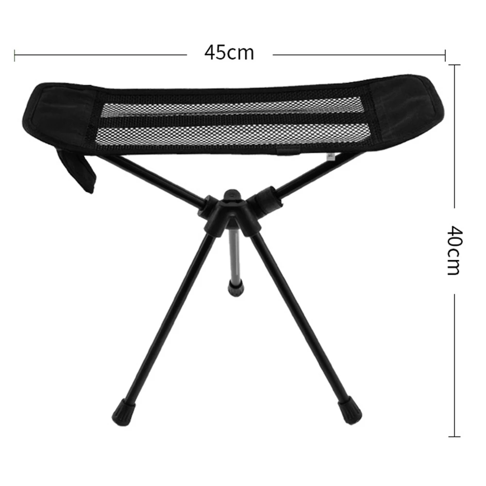 Portable Folding Chair Footrest Aluminum Alloy Folding Hiking Footstool  Outdoor Feet Rest Resting Retractable Foot Rest
