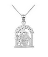 Sterling Silver Zodiac Astrological Virgo Maiden Wheat Shaft Pendant Necklace - $32.06 - $54.46