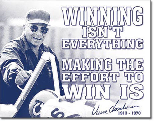 Primary image for Vince Lombardi Winning Isn't Everything Inspirational Quote Metal Sign