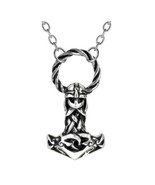 Alchemy Gothic Metal Wear Mjollnir Pendant Thor&#39;s Hammer Viking Celtic V... - $24.95