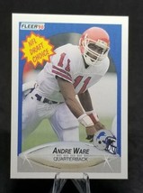 Andre Ware Detroit Lions 1990 Fleer NFL Draft Choice Football Sports Card 103 - $1.79