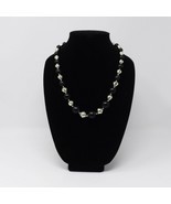Silver & Black Beaded Necklace - $11.61