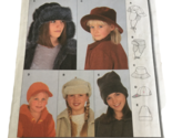 Burda Sewing Pattern 2620 Hat Caps Kids Girls Uncut Casual Winter - $9.99