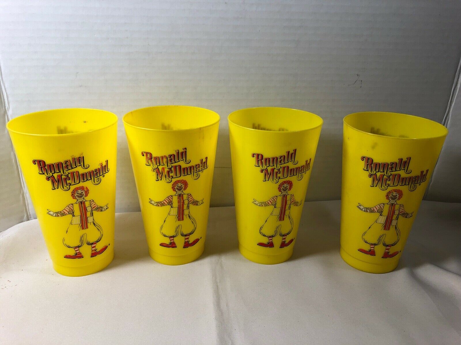 Lot of 3 Vintage McDonald's Yellow Character Cups – MSU Surplus Store