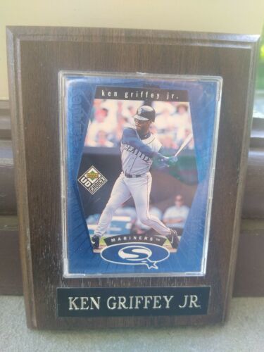 Ken Griffey Jr. Autographed Hall of Fame HOF Plaque Postcard