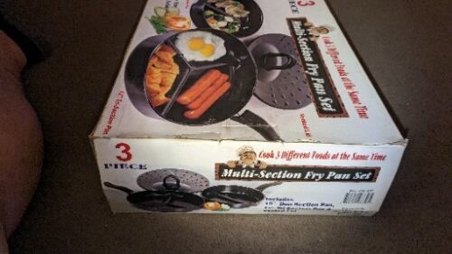 Pioneer Woman Mini Fry Egg Pan With Ceramic Coating Aluminum 5.7 Ombre  Gray New