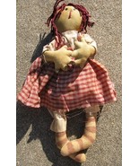 Primitive Decor 8285CD- Primitive Red Check Doll - $12.95