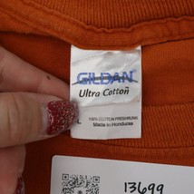 Copper Mountain Shirt Men L Orange Gildan Long Sleeve Print Sweater Sweatshirt - $25.72