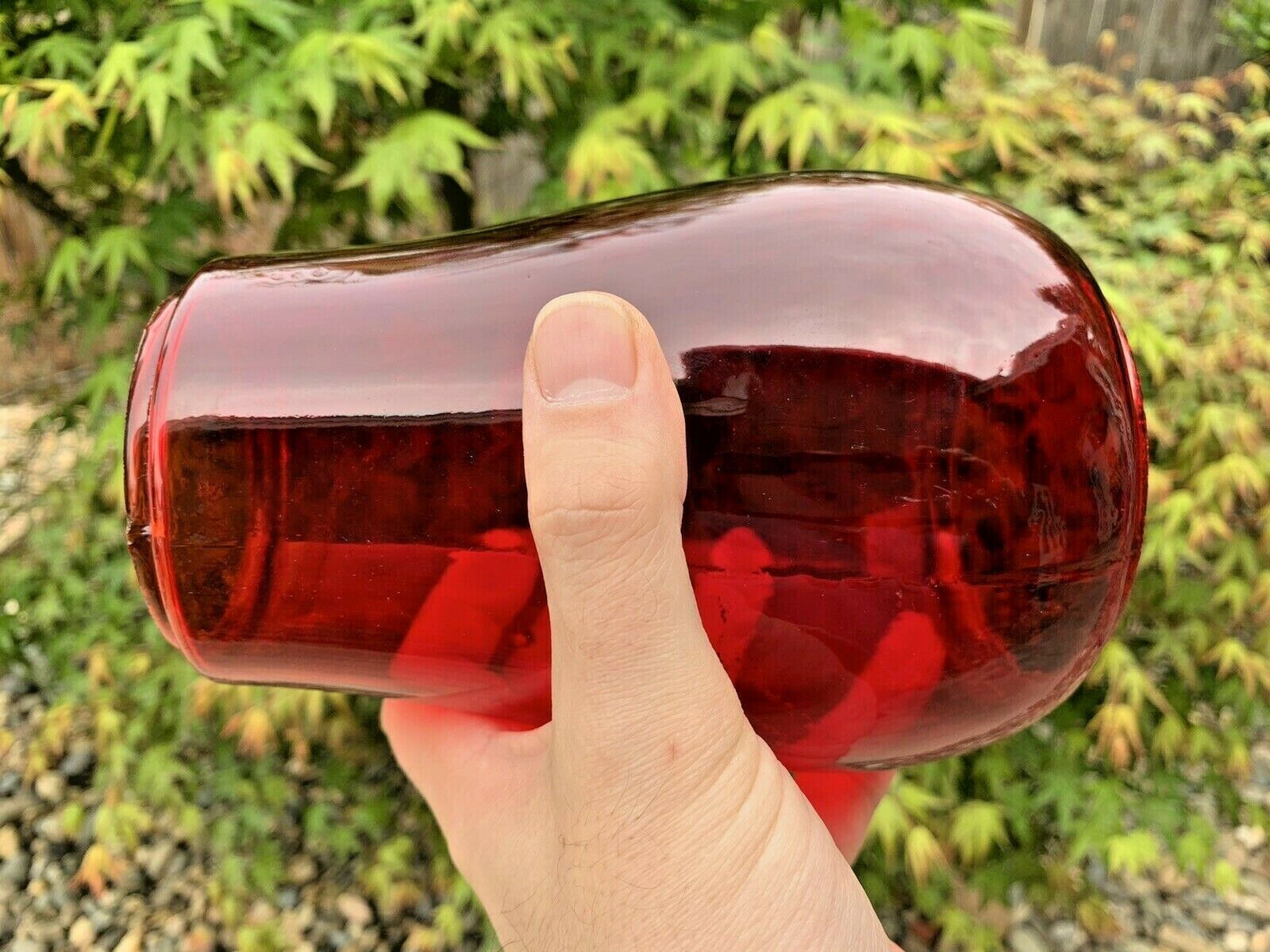 Antique Lantern Red Glass Globe Only Old and 50 similar items