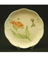 Butterfly Meadow Dragonfly by Lenox 9" Luncheon Plate Butterflies Floral Accents - $21.77