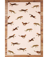 Area Rugs 3&#39; x 5&#39; Cheetah Hand Tufted Anthropologie Woolen Carpet - $199.00