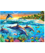  Dolphins Jigsaw Puzzles 1000 Piece Puzzles Jigsaw Puzzle - $24.95