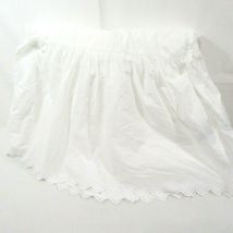 Ralph Lauren Embroidered Lauren Lace White Eyelet Scallop King Bed-Skirt - $250.00