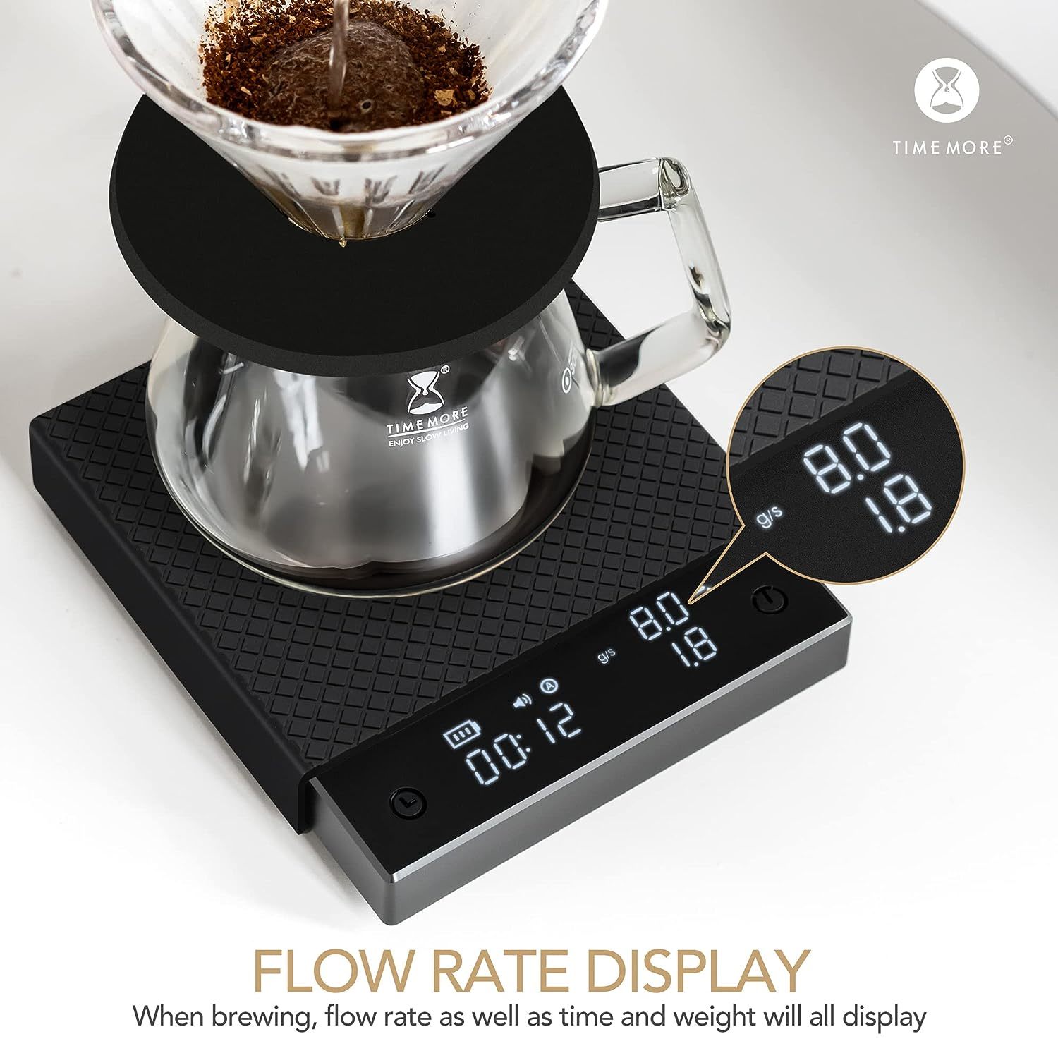 Weightman Espresso/coffee Scale With Timer 1000G X 0.1G Small & Thin Travel  Coffee Scale 
