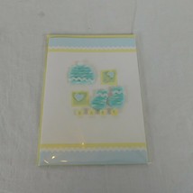 Paper Magic Group New Baby Greeting Card Hat Mittens Heart Pin With Enve... - $4.00