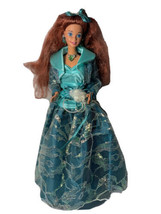 Special Edition Happy Holidays Barbie Doll in Green Gown - $34.65
