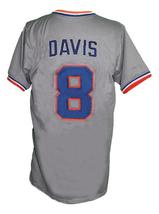 Crash Davis #8 Bull Durham Movie Baseball Jersey Grey Any Size image 2