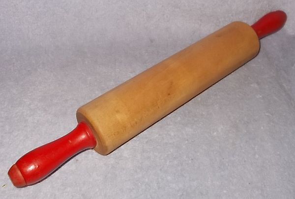 VTG FOLEY SIGNED 18” SOLID MAPLE ROLLING PIN