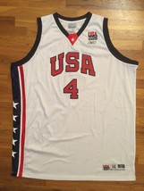 Authentic Reebok 2003 Team USA Olympic Allen Iverson Home White Jersey 56 - $309.99