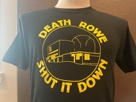 Vintage 80&#39;s Death Roew Shut it Down Black T-shirt size M - $29.69