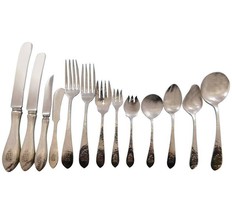English Antique Hammered R&amp;B Sterling Silver Flatware Set Service 171 pc... - $12,375.00