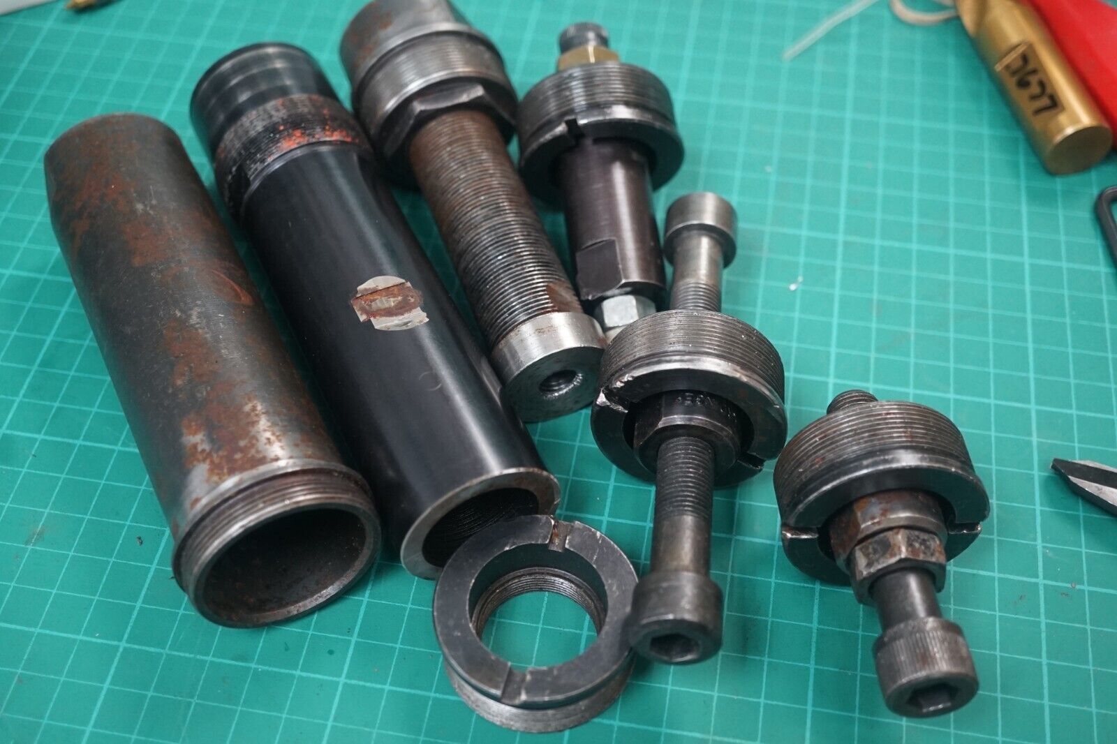 Lot of 6 Hardinge 16C Collet Stops Screw Feeder & Screw Conveyor Machines