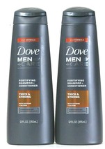 2 Dove 12 Oz Men Care 2 In 1 Formula Thick Strong Fortify Shampoo &amp; Cond... - $22.99