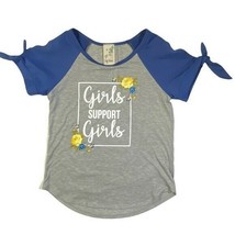 Lily Bleu Girls Support Girls Grey Blue Top Size Large - $12.82