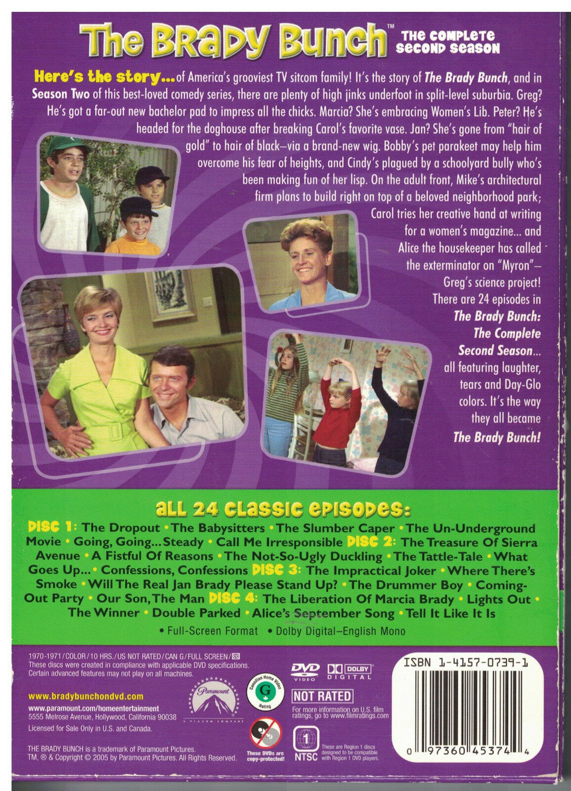 The Brady Bunch - The Complete Second Season DVD set